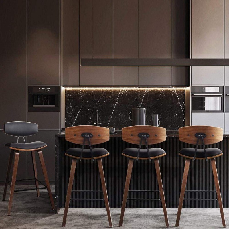 Artiss 4x Bar Stools Leather Padded w/Backrest Artiss 4x Bar Stools Leather Padded w/Backrest