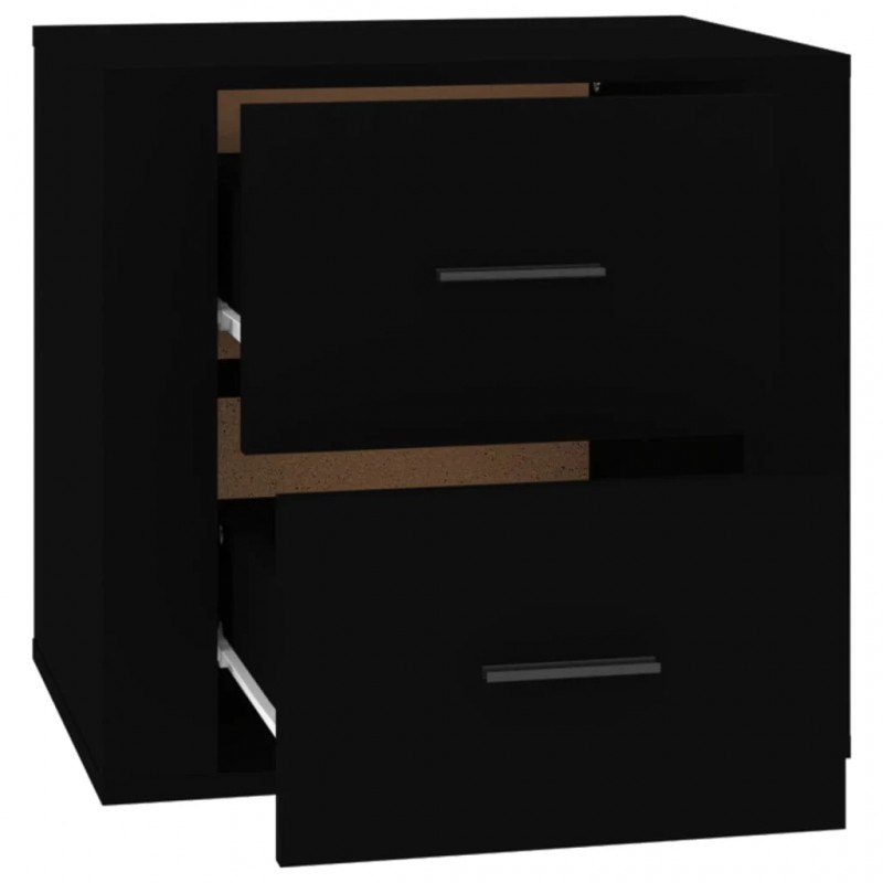 Bedside Cabinet Black 50x39x47 cm Bedside Cabinet Black 50x39x47 cm
