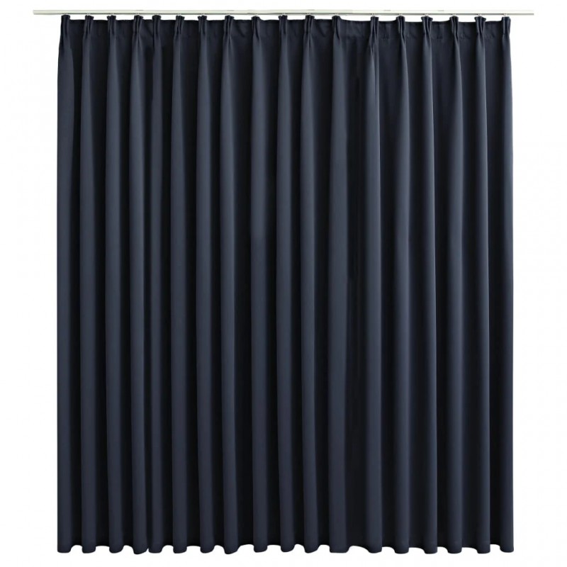 Blackout Curtain with Hooks Anthracite 290x245 cm Blackout Curtain with Hooks Anthracite 290x245 cm