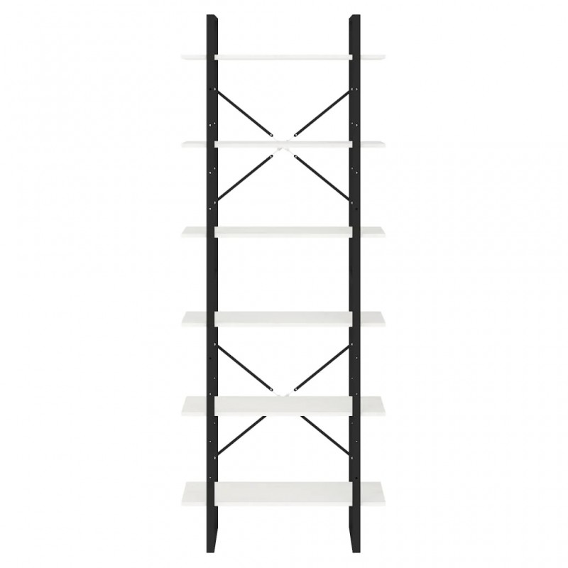 High Cabinet White 80x30x210 cm Solid Pine Wood High Cabinet White 80x30x210 cm Solid Pine Wood