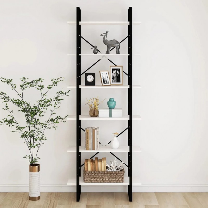 High Cabinet White 80x30x210 cm Solid Pine Wood High Cabinet White 80x30x210 cm Solid Pine Wood