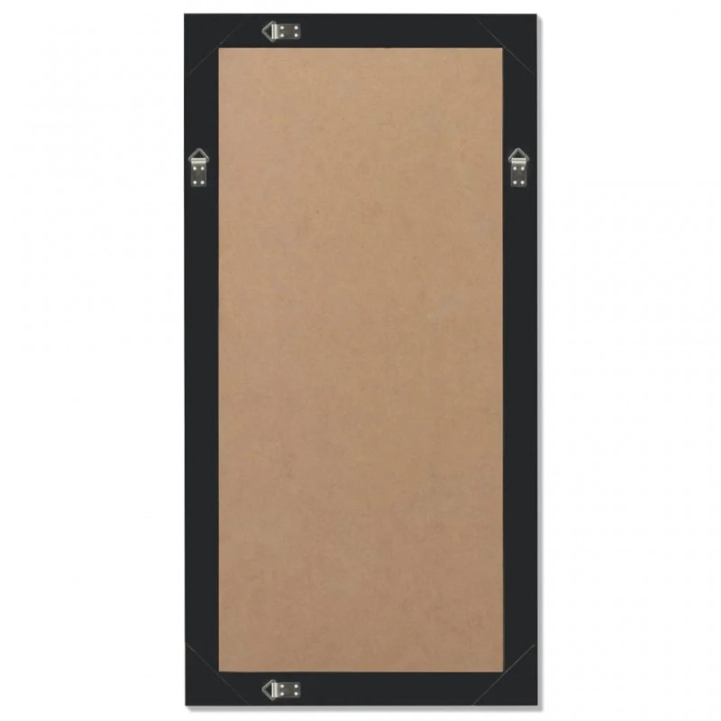 Wall Mirror Baroque Style 100x50 cm Black Wall Mirror Baroque Style 100x50 cm Black