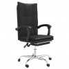 Reclining Office Chair Black Faux Leather