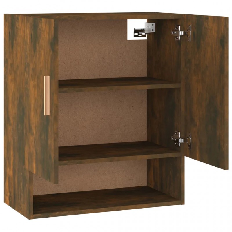 Wall Cabinet Smoked Oak 60x31x70 cm Engineered Wood Wall Cabinet Smoked Oak 60x31x70 cm Engineered Wood