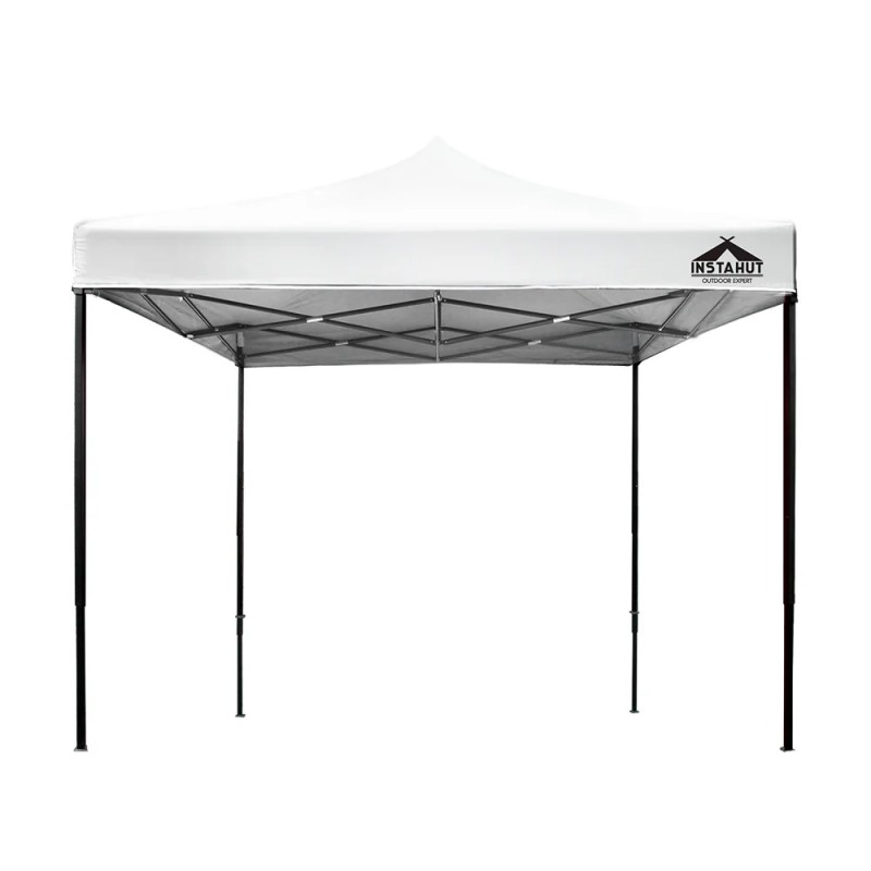 Instahut Gazebo Pop Up Marquee 3x3m Folding Tent Wedding Outdoor Camping Canopy Gazebos Shade White Instahut Gazebo Pop Up Marquee 3x3m Folding Tent Wedding Outdoor Camping Canopy Gazebos Shade White