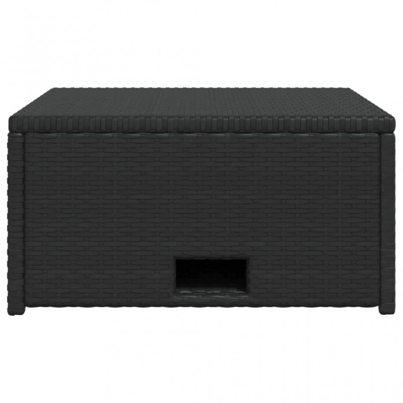 4 Piece Garden Lounge Set with Cushions Poly Rattan Black 4 Piece Garden Lounge Set with Cushions Poly Rattan Black