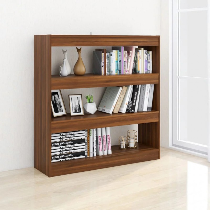 Book Cabinet/Room Divider Brown Oak 100x30x103 cm Book Cabinet/Room Divider Brown Oak 100x30x103 cm