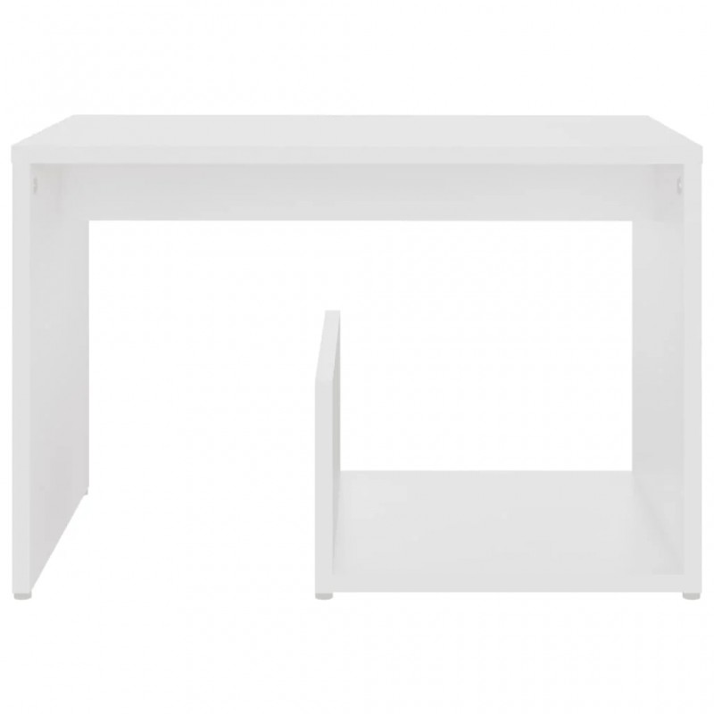 Side Table White 59x36x38 cm Engineered Wood Side Table White 59x36x38 cm Engineered Wood