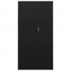 Locker Cabinet Black 90x40x180 cm Steel
