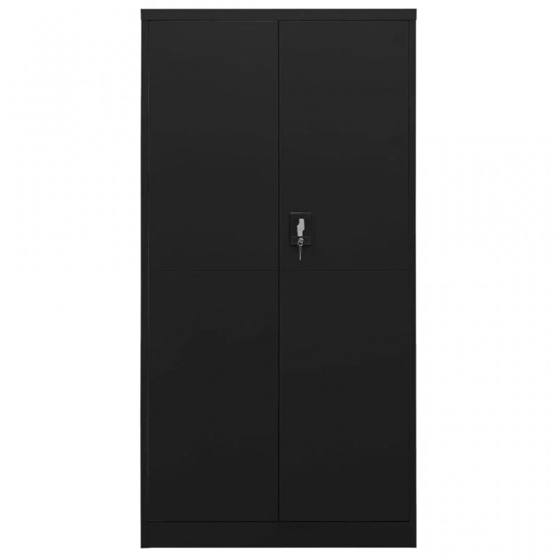 Locker Cabinet Black 90x40x180 cm Steel Locker Cabinet Black 90x40x180 cm Steel