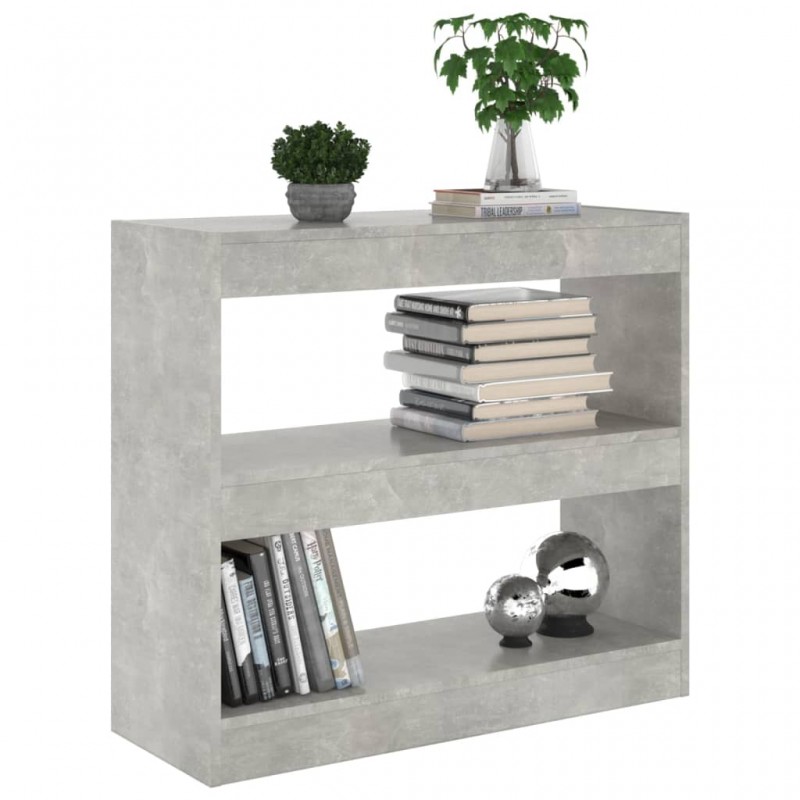 Book Cabinet/Room Divider Concrete Grey 80x30x72 cm Book Cabinet/Room Divider Concrete Grey 80x30x72 cm
