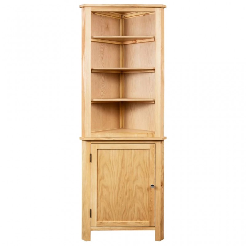 Corner Cabinet 59x36x180 cm Solid Oak Wood Corner Cabinet 59x36x180 cm Solid Oak Wood
