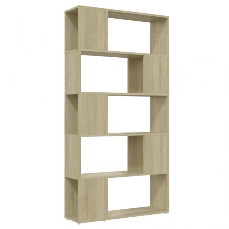 Book Cabinet Room Divider Sonoma Oak 80x24x155 cm Engineered Wood Book Cabinet Room Divider Sonoma Oak 80x24x155 cm Engineered Wood