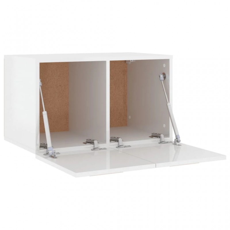 Wall Cabinet High Gloss White 60x 36.5x35 cm Engineered Wood Wall Cabinet High Gloss White 60x 36.5x35 cm Engineered Wood