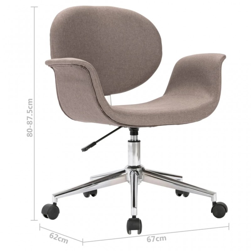 Swivel Office Chair Taupe Fabric Swivel Office Chair Taupe Fabric
