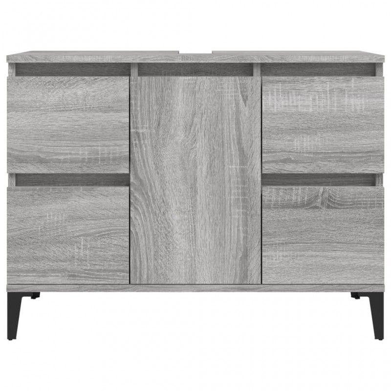 Sink Cabinet Grey Sonoma 80x33x60 cm Engineered Wood Sink Cabinet Grey Sonoma 80x33x60 cm Engineered Wood