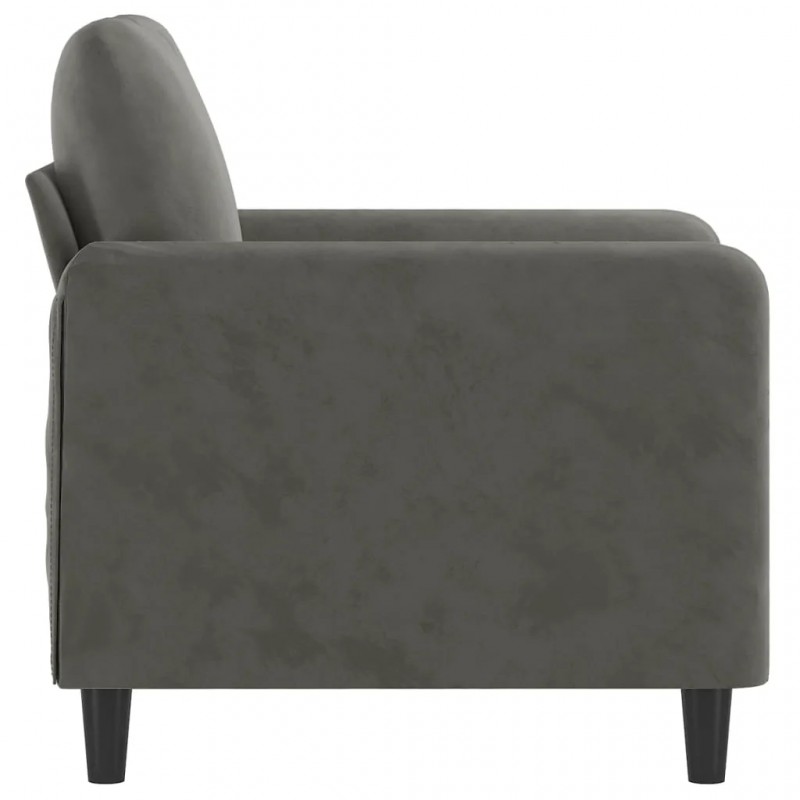 Sofa Chair Dark Grey 60 cm Velvet Sofa Chair Dark Grey 60 cm Velvet