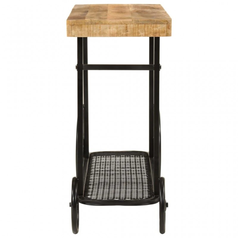 Console Table 112x36x76 cm Solid Wood Mango and Iron Console Table 112x36x76 cm Solid Wood Mango and Iron