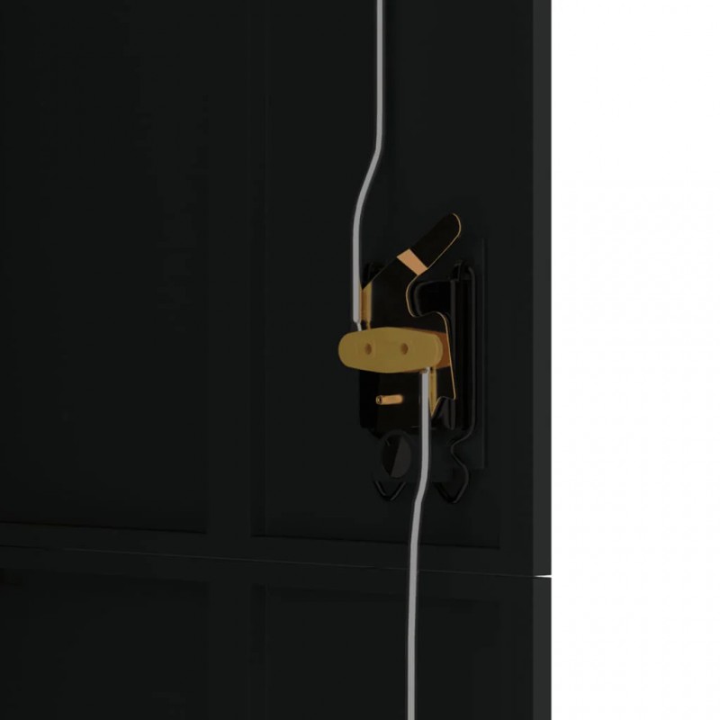 File Cabinet Black 90x40x180 cm Steel File Cabinet Black 90x40x180 cm Steel