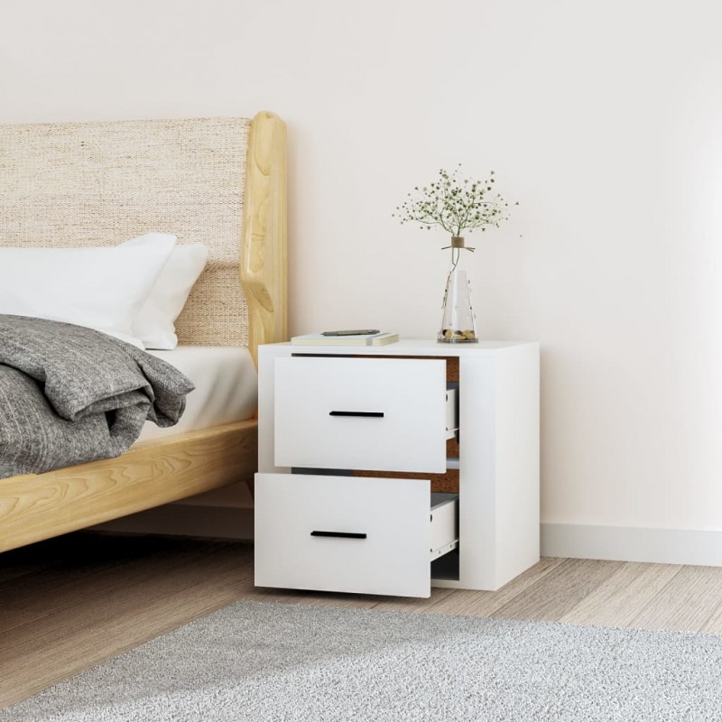 Wall-mounted Bedside Cabinet White 50x36x47 cm Wall-mounted Bedside Cabinet White 50x36x47 cm