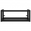Wall-mounted Bathroom Washbasin Frame Black 79x38x31 cm Iron
