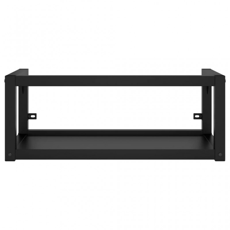 Wall-mounted Bathroom Washbasin Frame Black 79x38x31 cm Iron Wall-mounted Bathroom Washbasin Frame Black 79x38x31 cm Iron