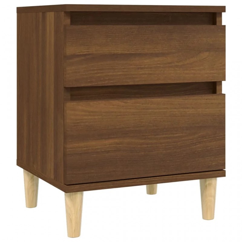 Bedside Cabinet Brown Oak 40x35x50 cm Bedside Cabinet Brown Oak 40x35x50 cm