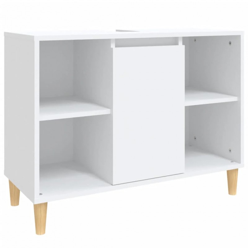 Sink Cabinet White 80x33x60 cm Engineered Wood Sink Cabinet White 80x33x60 cm Engineered Wood