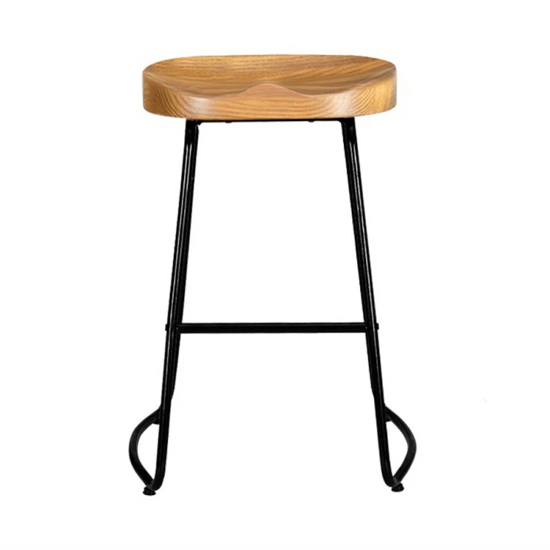 Artiss 4x Bar Stools Tractor Seat 65cm Wooden Artiss 4x Bar Stools Tractor Seat 65cm Wooden
