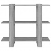 Book Cabinet/Room Divider Grey Sonoma 100x30x87 cm