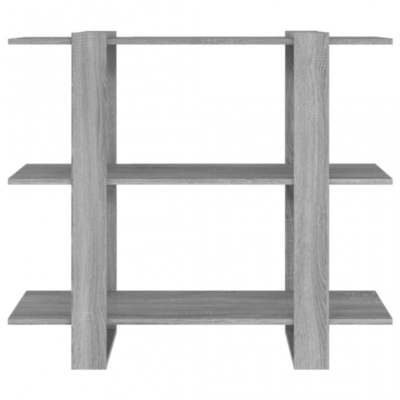 Book Cabinet/Room Divider Grey Sonoma 100x30x87 cm Book Cabinet/Room Divider Grey Sonoma 100x30x87 cm