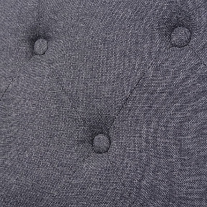 Sofa Set 2 Pieces Fabric Grey Sofa Set 2 Pieces Fabric Grey