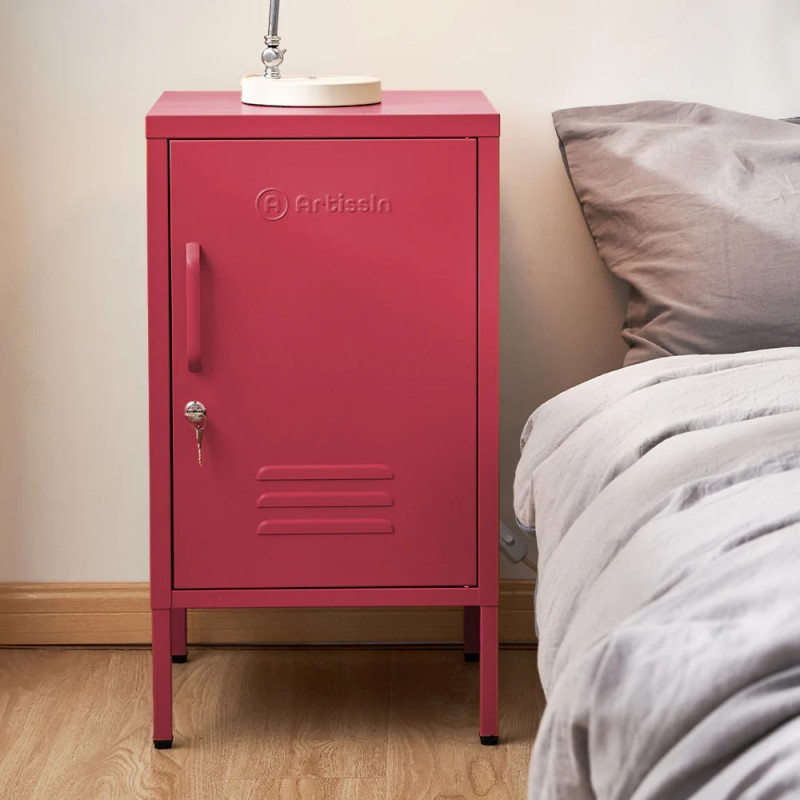 ArtissIn Bedside Table Metal Cabinet - MINI Pink ArtissIn Bedside Table Metal Cabinet - MINI Pink