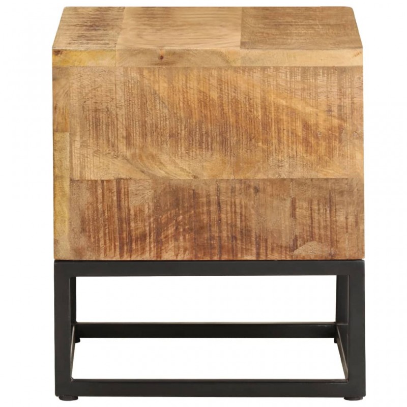 Side Table 30x30x33 cm Rough Mango Wood Side Table 30x30x33 cm Rough Mango Wood