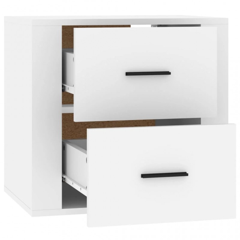 Wall-mounted Bedside Cabinet White 50x36x47 cm Wall-mounted Bedside Cabinet White 50x36x47 cm
