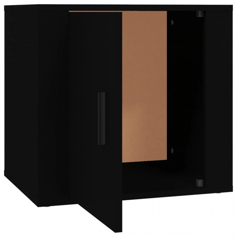 Bedside Cabinets 2 pcs Black 50x39x47 cm Bedside Cabinets 2 pcs Black 50x39x47 cm