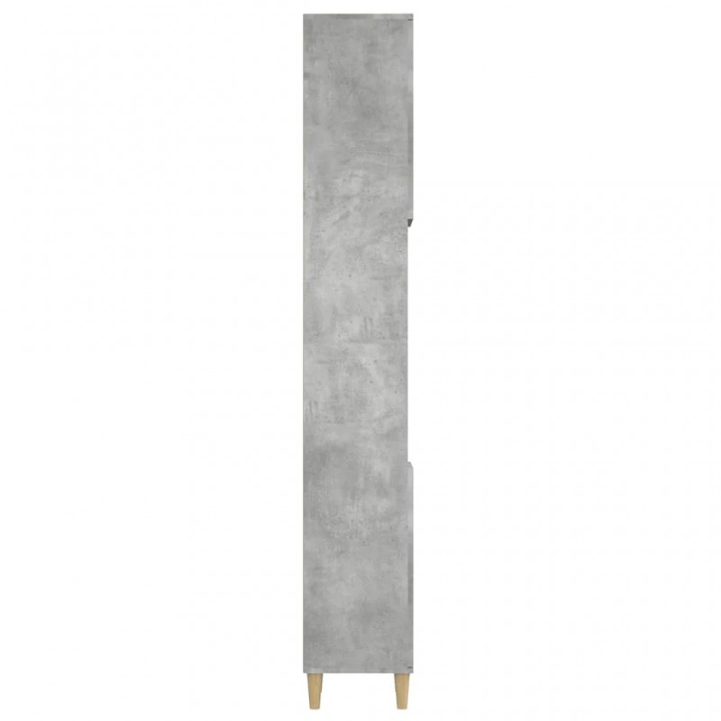 Bathroom Cabinet Concrete Grey 30x30x190 cm Engineered Wood Bathroom Cabinet Concrete Grey 30x30x190 cm Engineered Wood