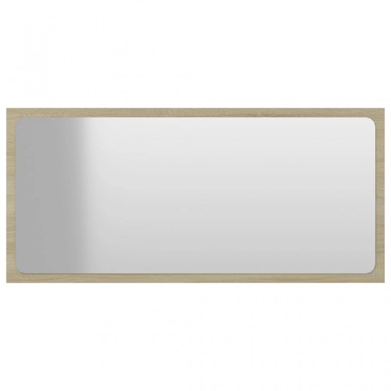 2 Piece Bathroom Furniture Set White and Sonoma Oak Engineered Wood 2 Piece Bathroom Furniture Set White and Sonoma Oak Engineered Wood