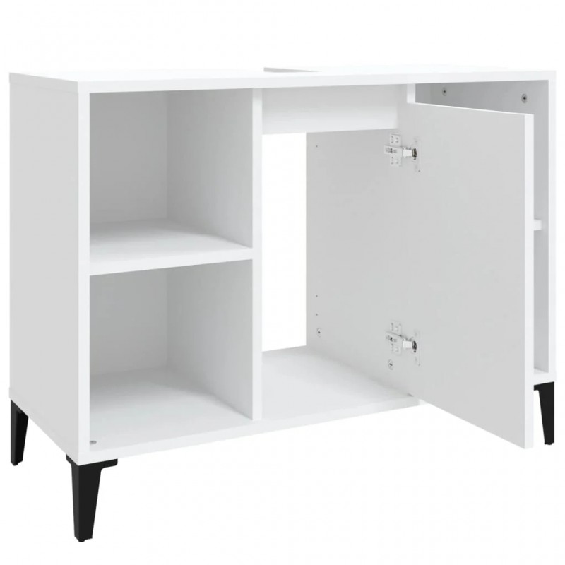 Sink Cabinet White 80x33x60 cm Engineered Wood Sink Cabinet White 80x33x60 cm Engineered Wood