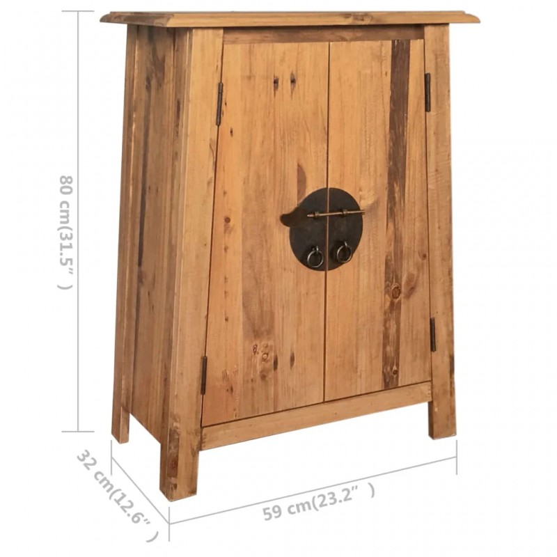 Bathroom Side Cabinet Solid Pinewood 59x32x80 cm Bathroom Side Cabinet Solid Pinewood 59x32x80 cm