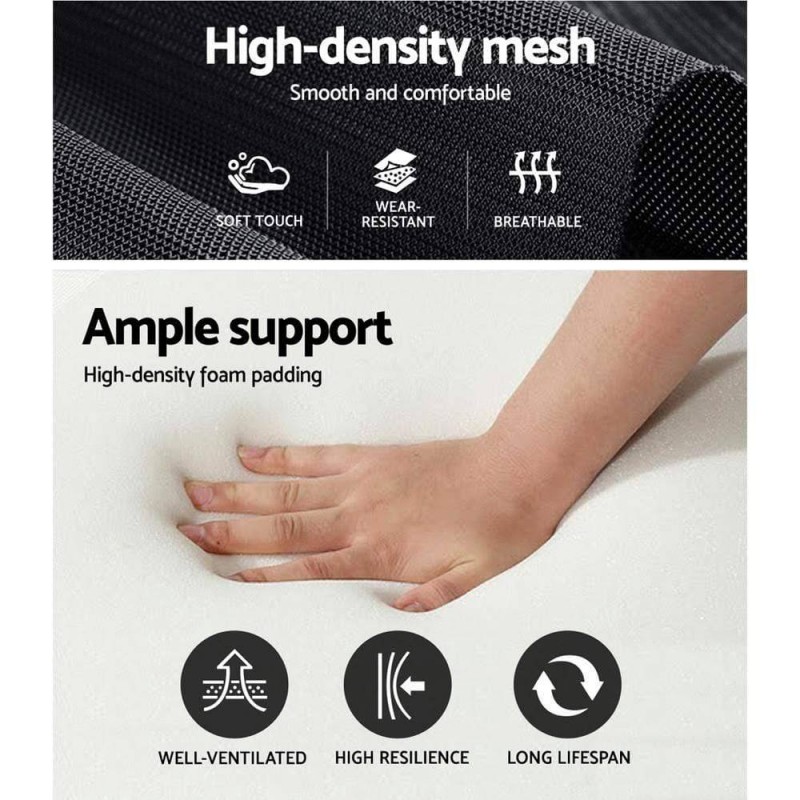 Artiss Mesh Office Chair Recliner Black Artiss Mesh Office Chair Recliner Black