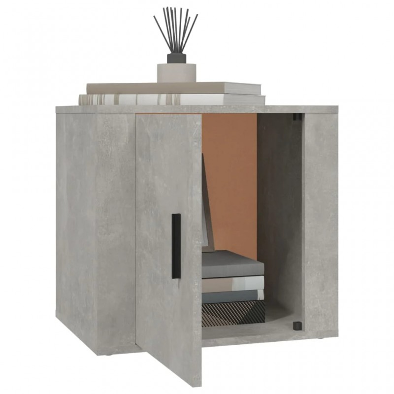 Bedside Cabinets 2 pcs Concrete Grey 50x39x47 cm Bedside Cabinets 2 pcs Concrete Grey 50x39x47 cm
