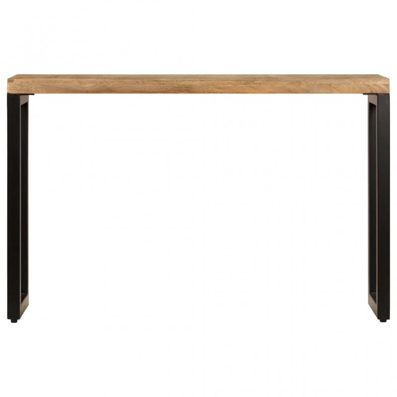 Console Table 120x35x76 cm Solid Wood Mango and Steel Console Table 120x35x76 cm Solid Wood Mango and Steel