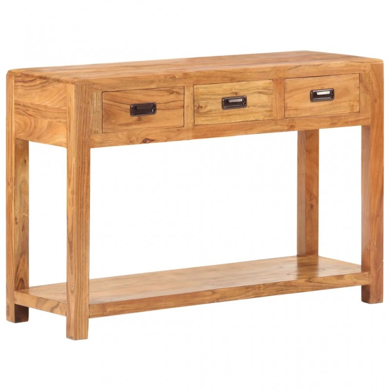 Console Table 110x40x76 cm Solid Acacia Wood Honey Finish Console Table 110x40x76 cm Solid Acacia Wood Honey Finish