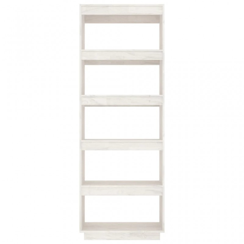 Book Cabinet/Room Divider White 60x35x167 cm Solid Pinewood Book Cabinet/Room Divider White 60x35x167 cm Solid Pinewood