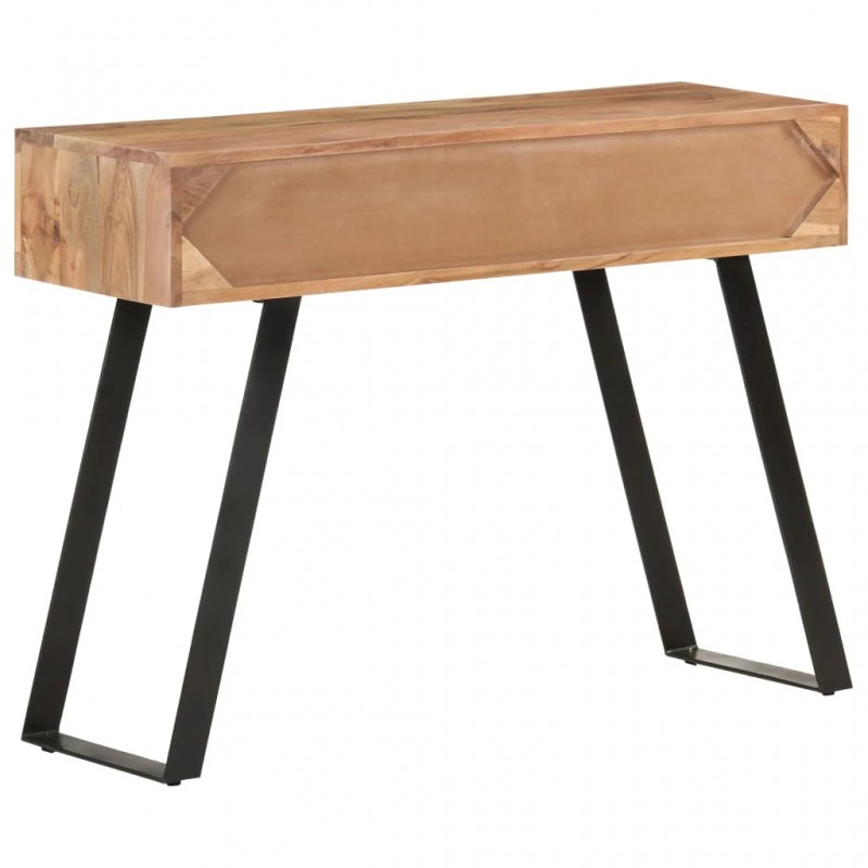 Console Table 100x35x76 cm Solid Acacia Wood with Live Edges Console Table 100x35x76 cm Solid Acacia Wood with Live Edges