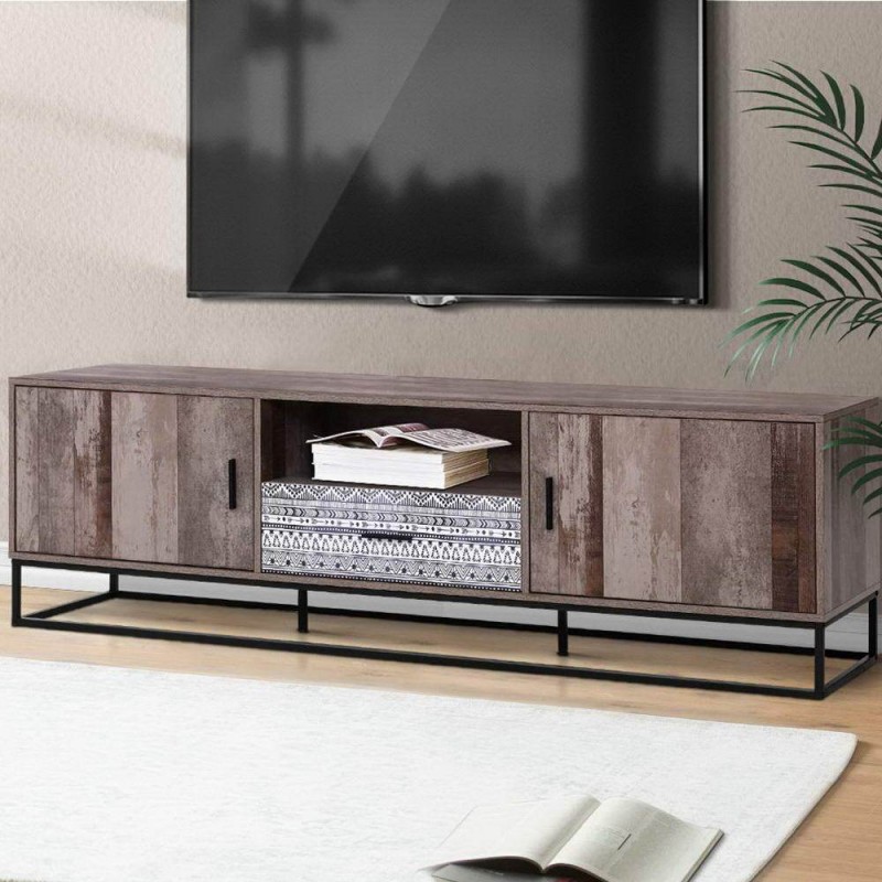 Artiss TV Cabinet Entertainment Unit 180cm Industrial Artiss TV Cabinet Entertainment Unit 180cm Industrial