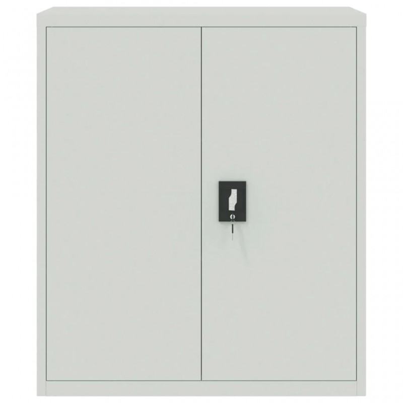 File Cabinet Light Grey 90x40x105 cm Steel File Cabinet Light Grey 90x40x105 cm Steel