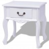 Bedside Cabinet MDF White