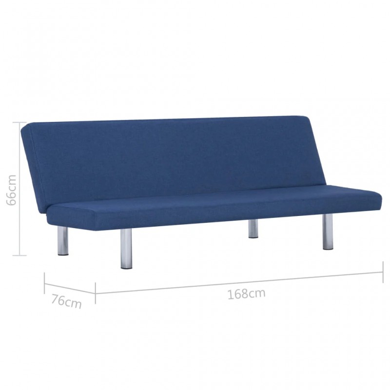 Sofa Bed Blue Polyester Sofa Bed Blue Polyester